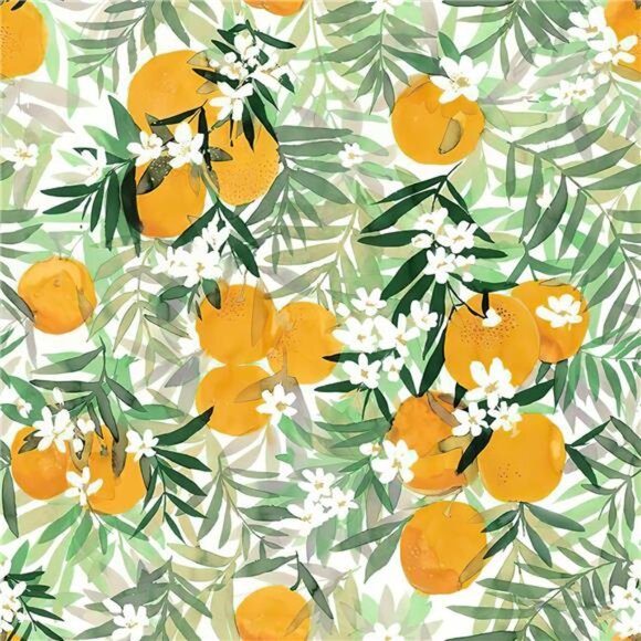 1 Roll Lemon Floral Wallpaper Peel and Stick Contact Paper 17.7 x 118.1 - Picture 1 of 14